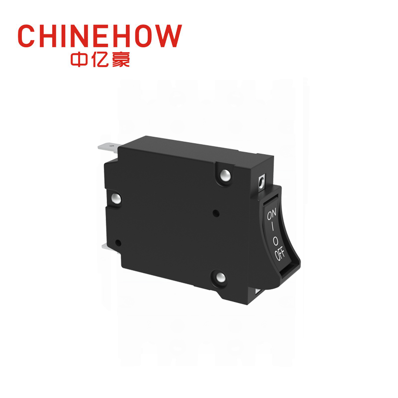 CVP-BM Hudraulic Magnetic Circuit Breaker Angle Rocker With Guard Actuator with Tab(QC250) 1P 