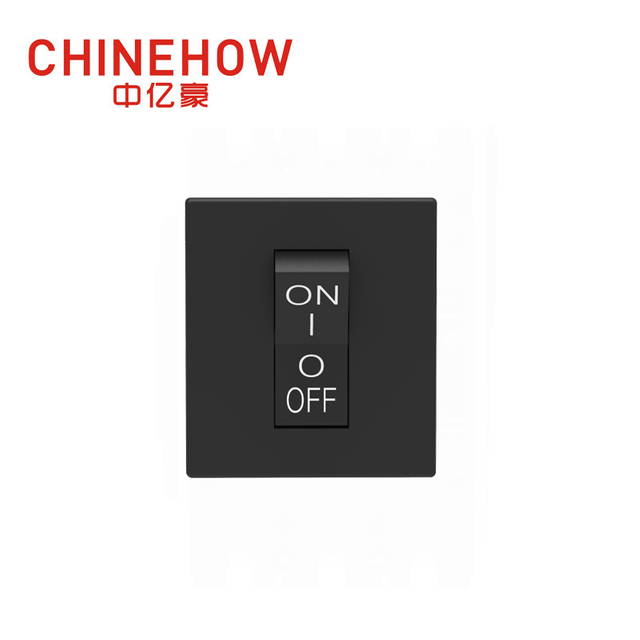 CVP-SM Hudraulic Magnetic Circuit Breaker Winkelwippbetätiger mit M4-Schraubbus 2P Schwarz