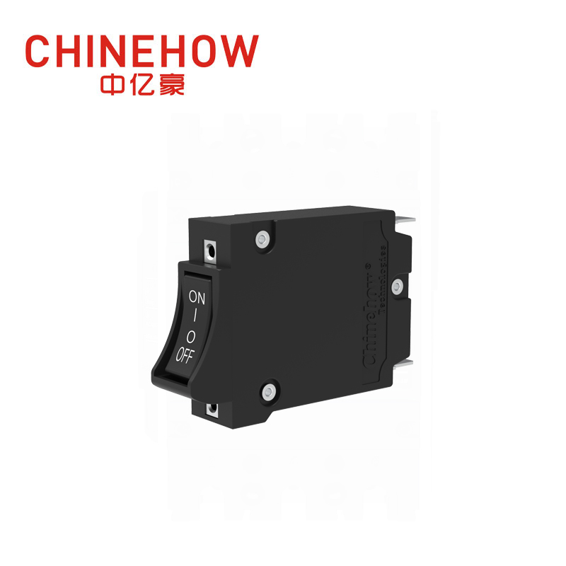 CVP-BM Hudraulic Magnetic Circuit Breaker Angle Rocker With Guard Actuator with Tab(QC250) 1P 
