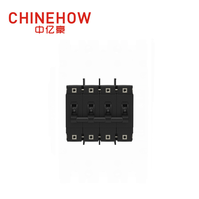 CVP-FR Hydraulischer magnetischer Leistungsschalter, langer Griff, Betätiger pro Pol mit M6-Bolzen und Klemmenbarrieren, 4P 