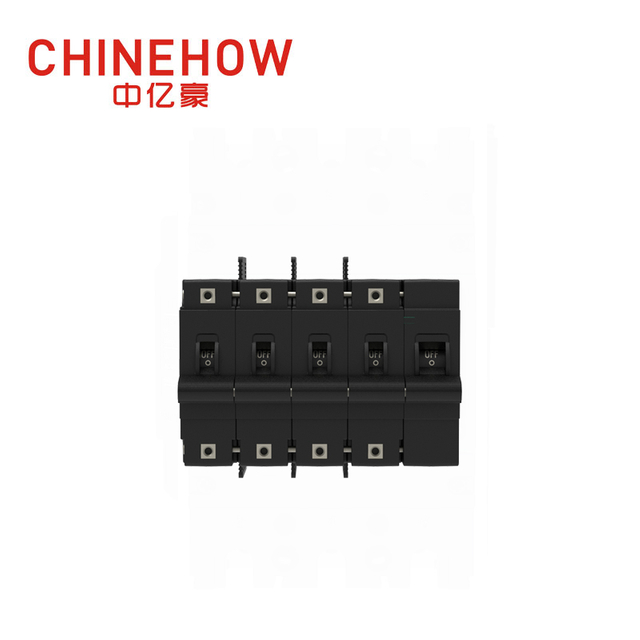 CVP-FR Hydraulischer magnetischer Leistungsschalter mit langem Griff, Betätiger mit M6-Bolzen und Klemmenbarrieren 4P + Fernbedienung 