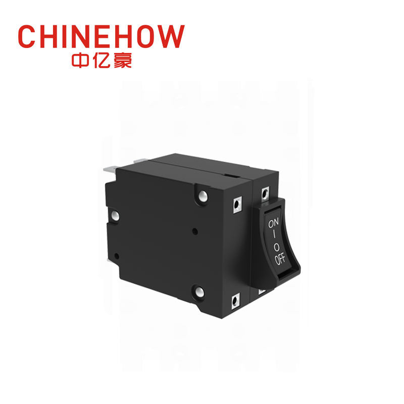 CVP-BM Hudraulic Magnetic Circuit Breaker Angle Rocker With Guard Actuator with Tab(QC250) 2P 
