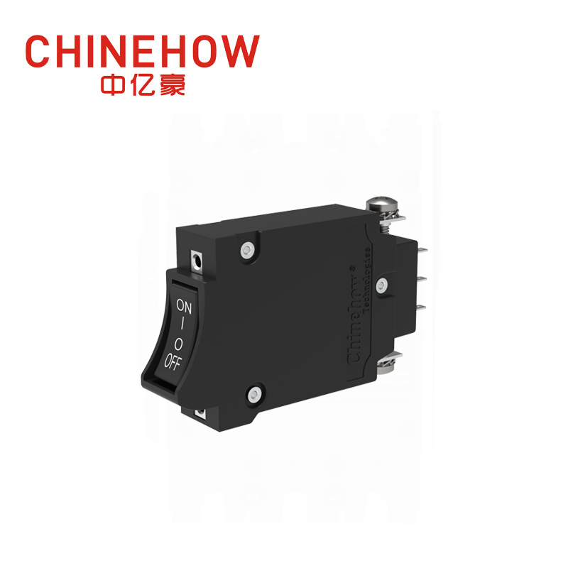 CVP-BM Hudraulic Magnetic Circuit Breaker Angle Rocker With Guard Actuator with M4 Screw Bus Hilfsschalter 1P 