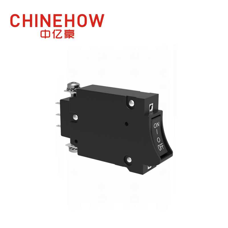 CVP-BM Hudraulic Magnetic Circuit Breaker Angle Rocker With Guard Actuator with M4 Screw Bus Hilfsschalter 1P 