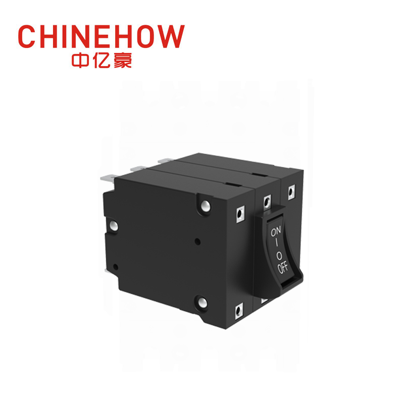 CVP-BM Hudraulic Magnetic Circuit Breaker Angle Rocker With Guard Actuator with Tab(QC250) 3P 