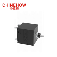 CVP-SM Hudraulic Magnetic Circuit Breaker Push-to-Reset-Betätiger mit Lasche (QC250) 2P Schwarz