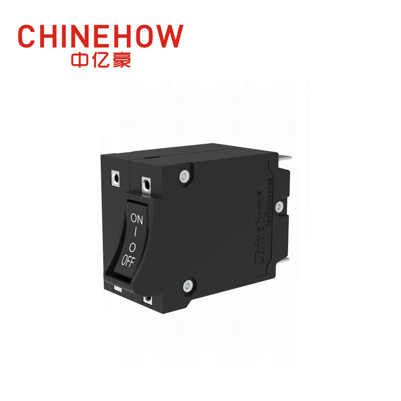 CVP-BM Hudraulic Magnetic Circuit Breaker Angle Rocker With Guard Actuator with Tab(QC250) 2P 
