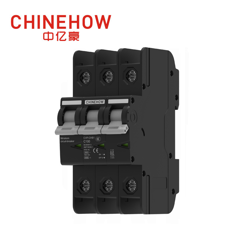 CVP-CHB1 Serie 3P schwarzer Miniatur-Leistungsschalter