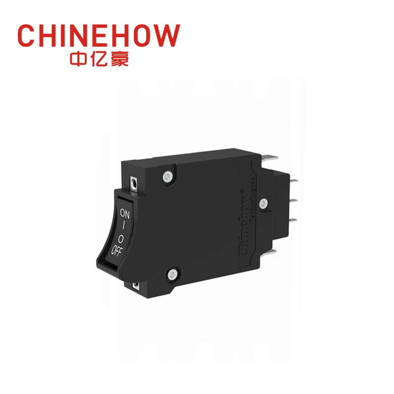 CVP-BM Hudraulic Magnetic Circuit Breaker Angle Rocker With Guard Actuator with Tab(QC250) Hilfsschalter 1P 